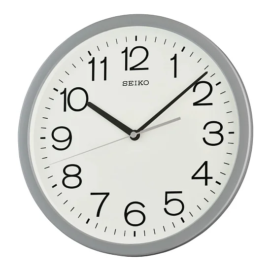 Seiko Zegar Ścienny Analogowy Okrągły Szary QXA847N