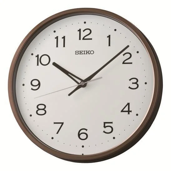 Seiko Zegar Ścienny Analogowy Okrągły Brązowy Klasyczny QHA020B