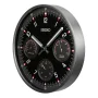 Zdjęcie 2 Seiko Zegar Ścienny Analogowy Okrągły Czarny Termometr Higrometr QXA823K