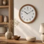 Zdjęcie 2 Seiko Zegar Ścienny Analogowy Okrągły Drewniany QXA853B