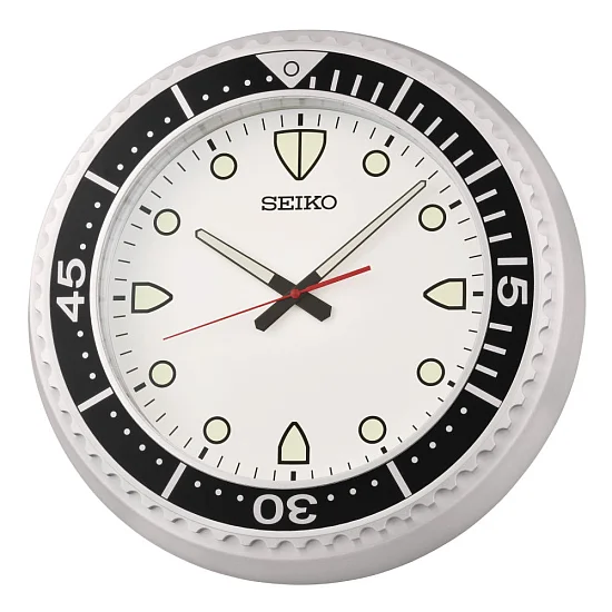 Seiko Zegar Ścienny Analogowy Okrągły Beżowy Diver Style QXA849A