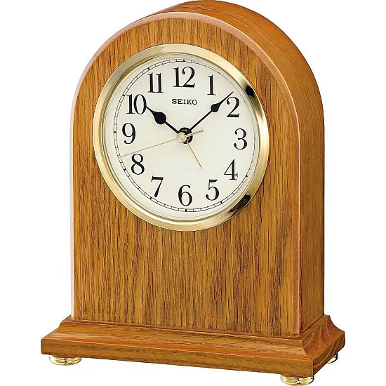 Seiko Zegar Kominkowy Analogowy Drewniany Jasnobrązowy QXE031B