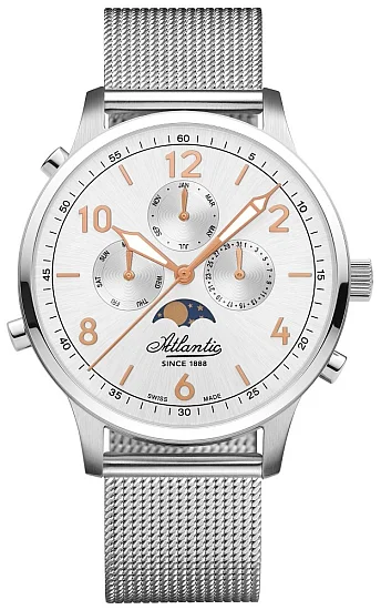 Atlantic Speedway Royale Moonphase Calendar Mesh PVD 685554125R