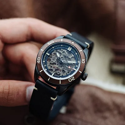 Spinnaker Croft Mid-Size Skeleton Automatic Covert Limited Edition SP-5095-02