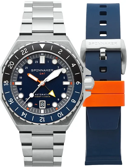 Spinnaker Dumas GMT Navy Black Automatic Date Set SP-5119-22
