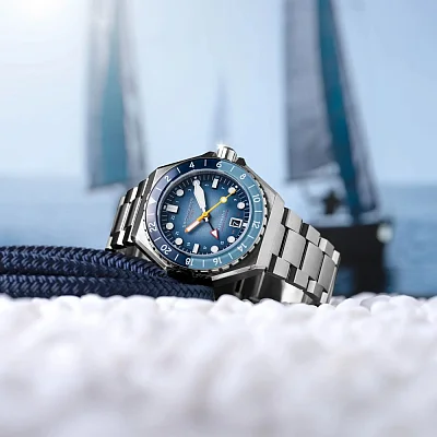 Spinnaker Dumas GMT Ocean Blue Automatic Date Set SP-5119-55