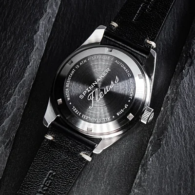 Spinnaker Fleuss Automatic Date Skeleton Wet Suit Black Severn Edition Set SP-5118-11