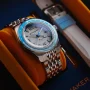  Zdjęcie 7 Spinnaker Fleuss GMT Automatic Date Moon White Rubber Strap Set SP-5120-22