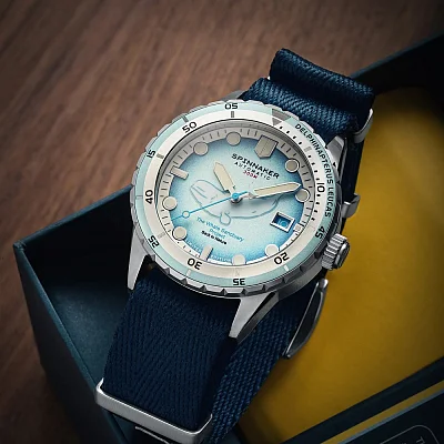 Spinnaker Hass Automatic Beluga Blue x MCS Limited Edition Set SP-5128-11
