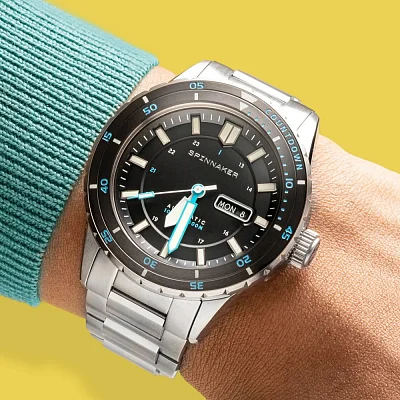 Spinnaker Hass Automatic Peeble Black SP-5099-22