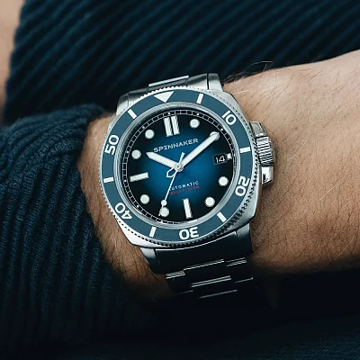 Spinnaker Hull Diver Liberty Blue Automatic Date Ceramic SP-5088-22