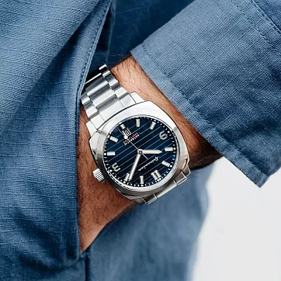 Spinnaker Hull Riviera Aegean Blue Automatic Date SP-5073-22