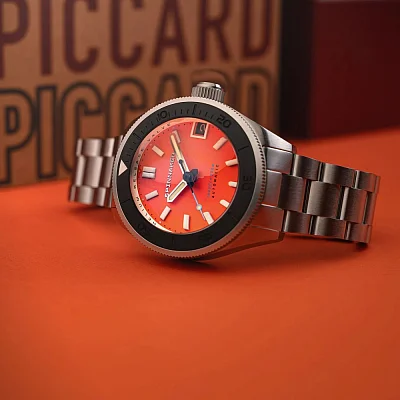 Spinnaker Piccard Automatic Tangerine Orange SP-5098-99