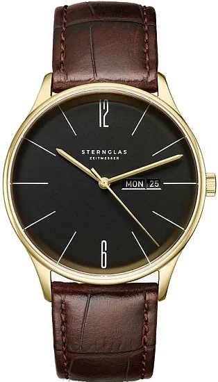 Sternglas Berlin Quartz Day-Date Piano Black S01-BE04-HE01