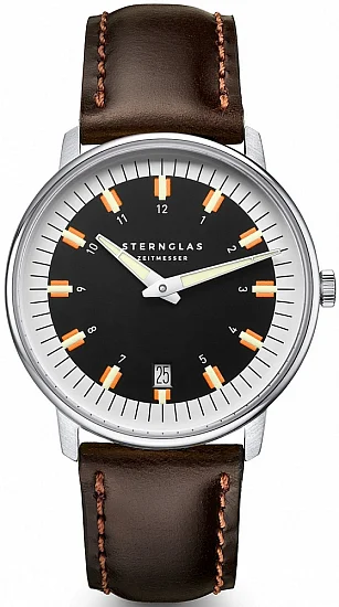 Sternglas Egor Quartz Date Black Dial S01-EG03-BR03