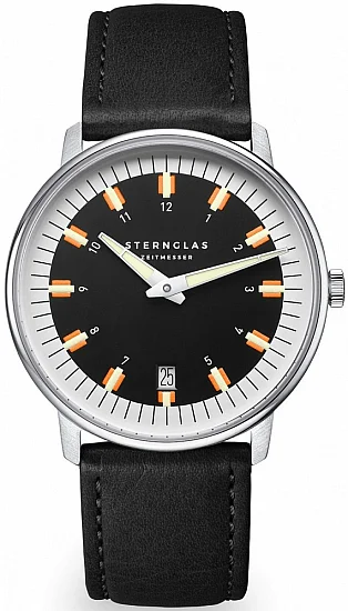 Sternglas Egor Quartz Date Black Dial S01-EG03-MO01