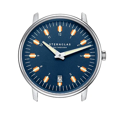 Sternglas Egor Quartz Date Dark Blue Dial S01-EG06-BR02