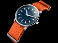  Zdjęcie 3 Sternglas Egor Quartz Date Dark Blue Dial Signal Orange NATO Strap S01-EG06-FI02