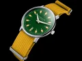  Zdjęcie 3 Sternglas Egor Quartz Date Green Dial Signal Yellow NATO Strap S01-EG08-FI01