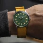  Zdjęcie 2 Sternglas Egor Quartz Date Green Dial Signal Yellow NATO Strap S01-EG08-FI01