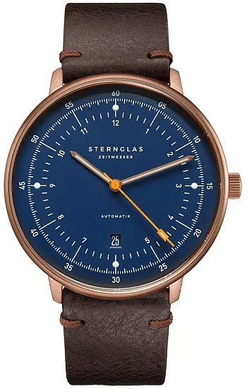 Sternglas Hamburg Automatic Date Dark Blue Bronze PVD S02-HH46-VI17