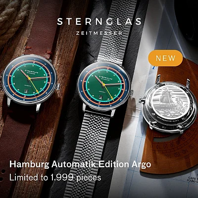Sternglas Hamburg Automatic Date Limited Edition Argo S02-HHA08-VI11