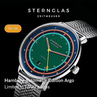 Sternglas Hamburg Automatic Date Limited Edition Argo SuperSlim Bracelet S02-HHA08-ME08