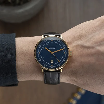 Sternglas Hamburg Automatic Edition Marine Dark Blue Gold S02-HHM07-HE03