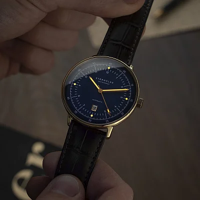 Sternglas Hamburg Automatic Edition Marine Dark Blue Gold S02-HHM07-HE01