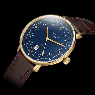 Sternglas Hamburg Automatic Edition Marine Dark Blue Gold S02-HHM07-HE01
