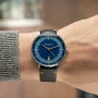  Zdjęcie 2 Sternglas Hamburg Edition 1911 Quartz Date Blue Dial Black Leather Strap S01-HHT06-VI22