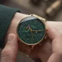  Zdjęcie 3 Sternglas Hamburg Mecha-Quartz Chrono Date Green Dial SuperSlim Bracelet S01-HCV22-ME09