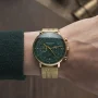  Zdjęcie 2 Sternglas Hamburg Mecha-Quartz Chrono Date Green Dial SuperSlim Bracelet S01-HCV22-ME09