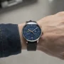  Zdjęcie 2 Sternglas Hamburg Mecha-Quartz Chrono Edition Kuste Date Dark Blue Dial Black Strap S01-HC06-EB05