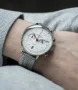  Zdjęcie 2 Sternglas Hamburg Mecha-Quartz Date Silver Dial SuperSlim Bracelet S01-HC10-ME08