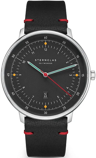 Sternglas Hamburg Quartz Date Anthracite Dial Edition Neuwerk 20 S01-HHN65-VI29