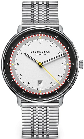 Sternglas Hamburg Quartz Date Limited Edition Hafen SuperSlim Bracelet S01-HHH16-ME08