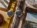 Zdjęcie 3 Sternglas Hamburg Quartz Date Neugraphit Signal Yellow Nylon Strap S01-HH39-FI01