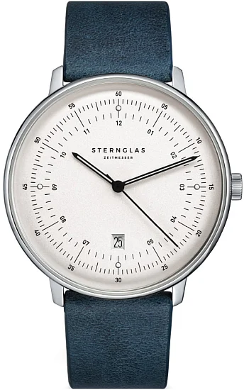 Sternglas Hamburg Quartz Date Silver Dial S01-HH10-VI13