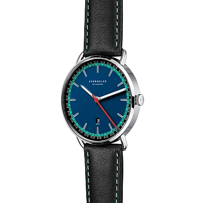 Sternglas Levin Quartz Date Blue Dial S01-LE06-MO18