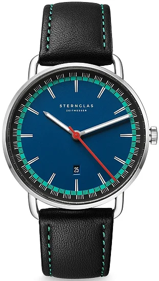 Sternglas Levin Quartz Date Blue Dial S01-LE06-MO18