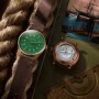  Zdjęcie 5 Sternglas Lumatik Automatic Date Green Dial Mocha Leather Strap Edition Bronze S02-LMR19-VI17