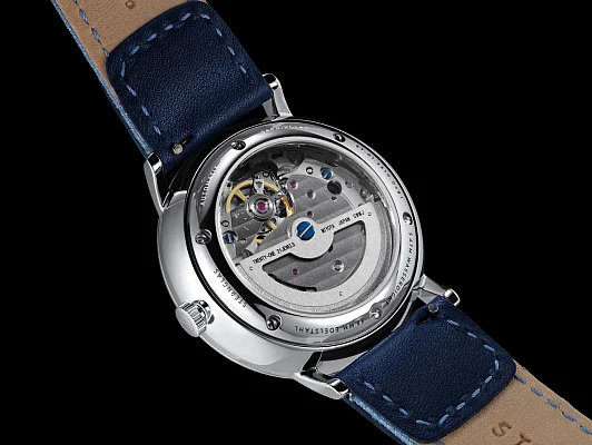 Sternglas Lumatik Automatic Date Light-Blue Dial Blue Nylon Strap S02-LM17-NY05