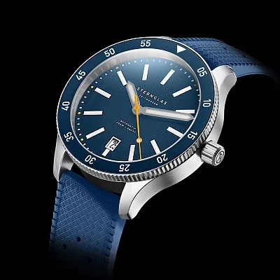 Sternglas Marus 2.0 Dark Blue Rubber Strap Limited Edition Kuste S02-MAK06-KA05