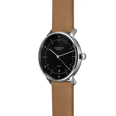 Sternglas Naos Automatic Date Black Dial S02-NA03-PR01
