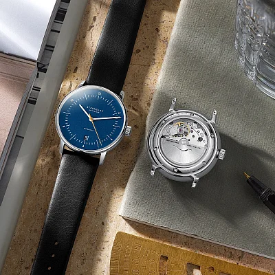 Sternglas Naos Automatic Date Blue Dial S02-NA45-PR07