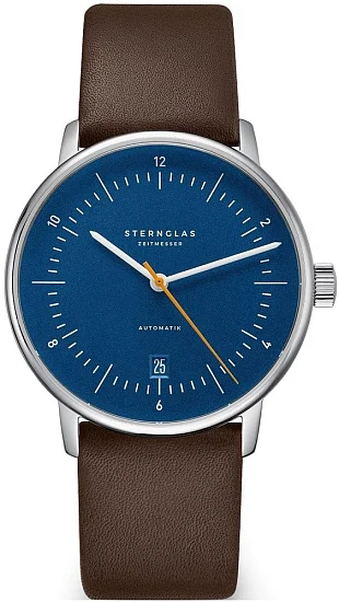 Sternglas Naos Automatic Date Blue Dial S02-NA45-PR04