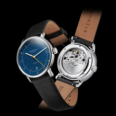 Sternglas Naos Automatic Date Blue Dial S02-NA45-PR07