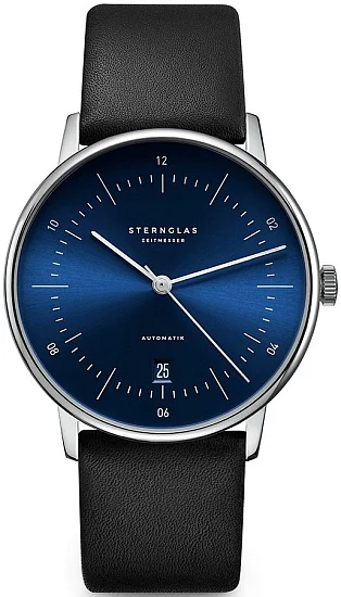 Sternglas Naos Automatic Date Blue Dial S02-NA06-PR07