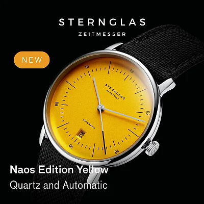 Sternglas Naos Automatic Date Edition Yellow S02-NAY23-NY01